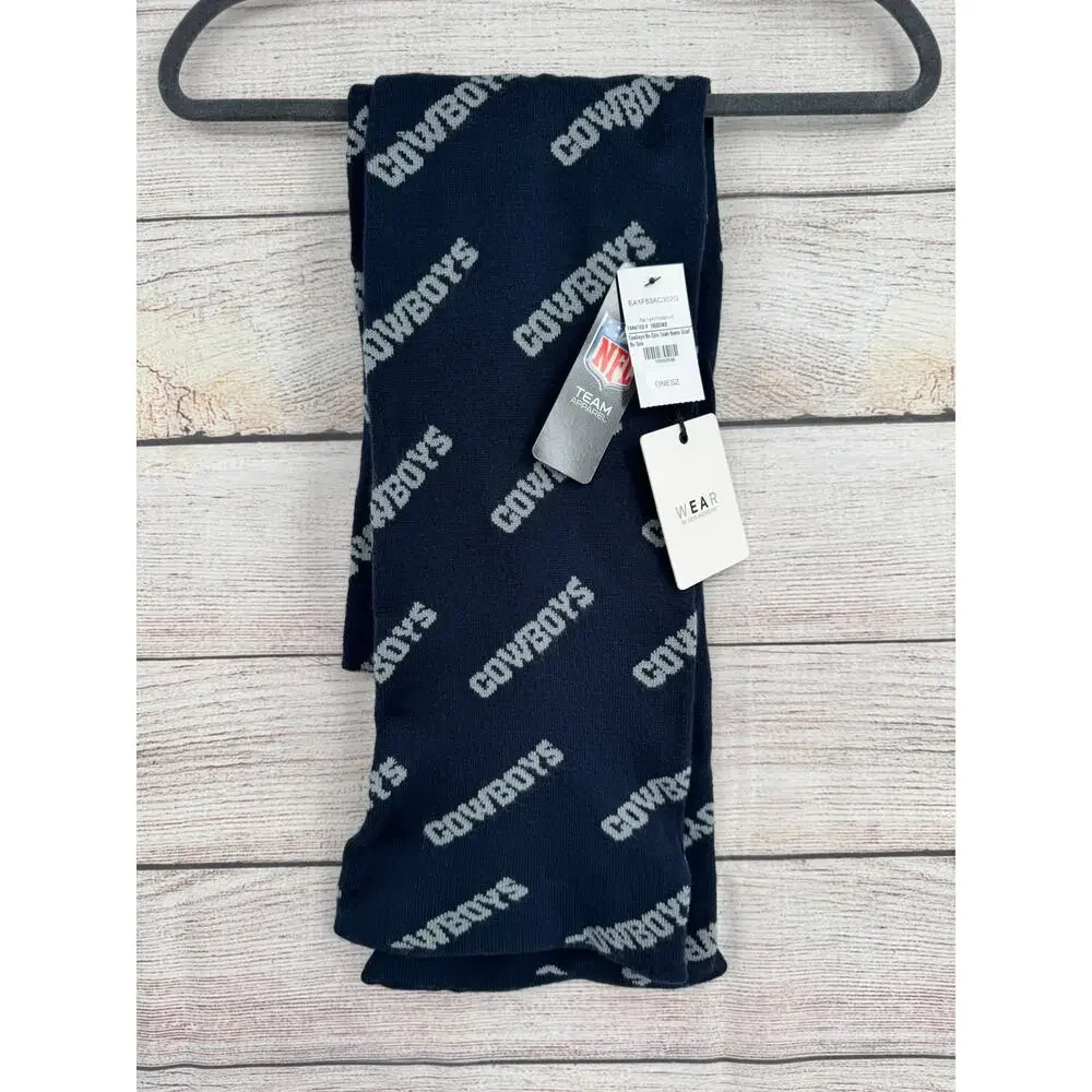 Wear Erin‎ Andrews NFL Team Apparel Dallas Cowboys Scarf 70x7 Blue Gray NEW